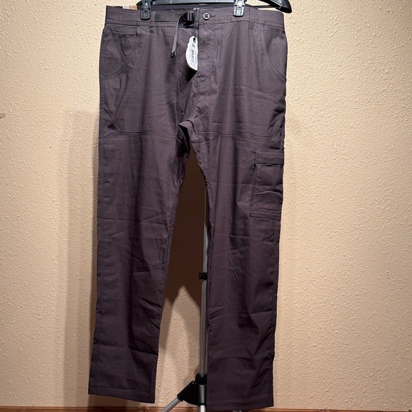 Prana Other - Men’s gray cargo hiking pants slim fit extra stretch size 40/34 $95.00
